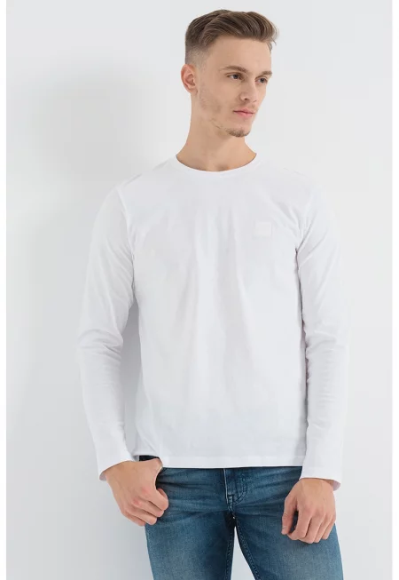 Памучна блуза Tacks с овално деколте