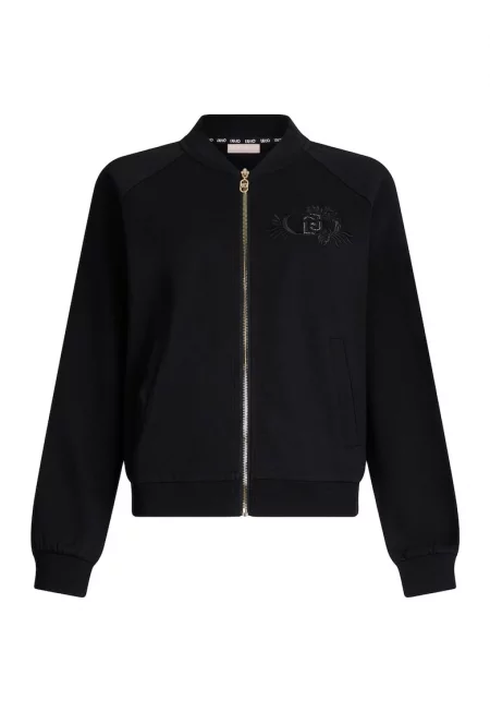 Поларено яке бомбър с бродерия