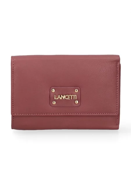 Портфейл с лого и капси - Розово