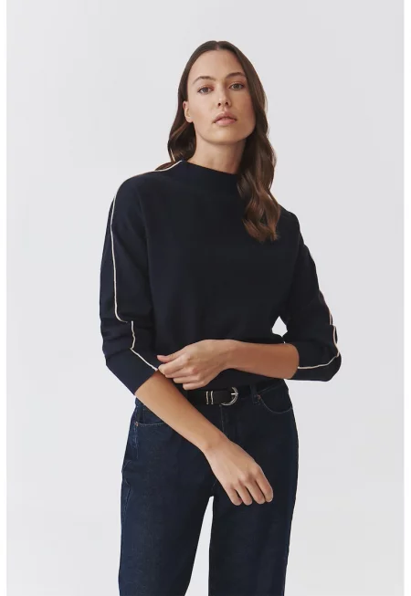 Пуловер Coraline с паднали ръкави - Ултрамарин синьо