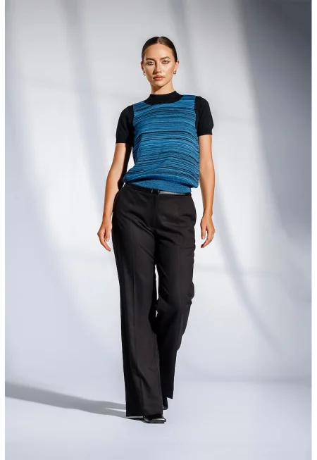 Пуловер Serenata с мерино - Син