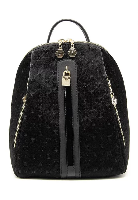 Раница от еко кожа - Черен