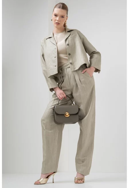 Сако Arduino с лен и раздвоен ревер - Каки