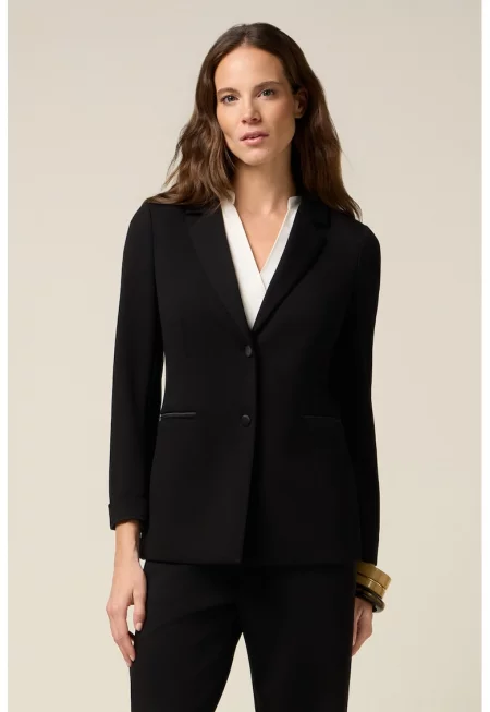 Сако с копчета - Черен