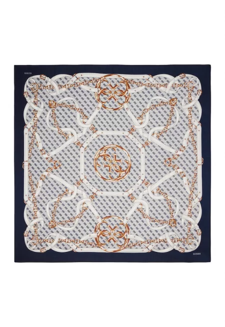 Шал с фигурален принт