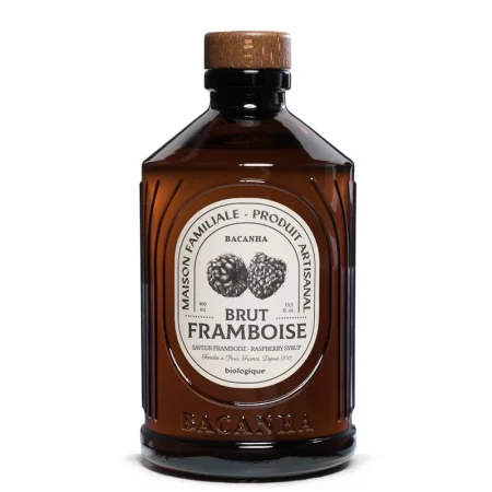 Сироп с малина – Френски сироп за коктейли, лимонади и десерти, Bacanha Brut Framboise, 400 ml