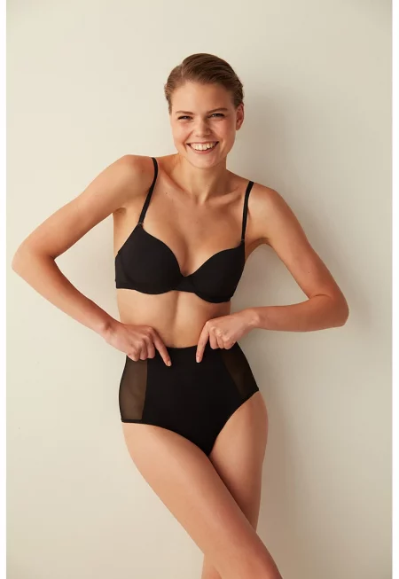 Сутиен Classic с отделящи се презрамки - Черен