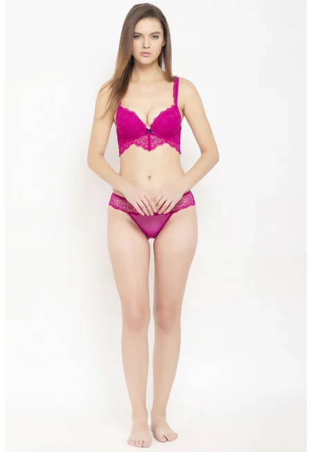Сутиен с подплънки - Фуксия