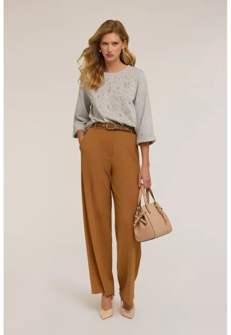 Свободна блуза с мъниста