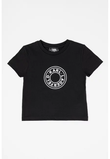 Тениска с лого - Бял/Черен