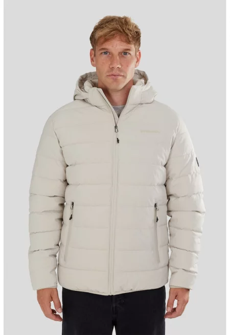 Трекинг с качулка Hubble - Мръснобял