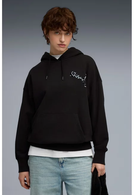 Уголемеоно худи Leo Luxe с паднали ръкави