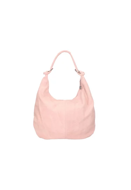 Велурена чанта - Праскова