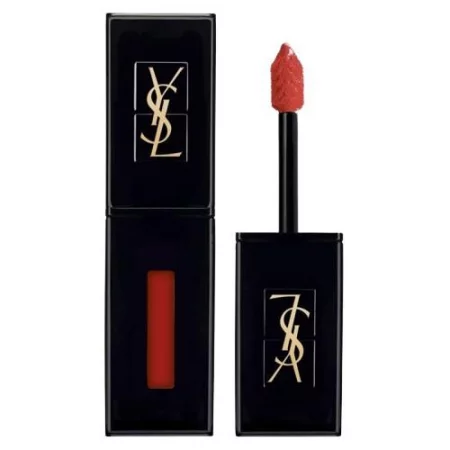 Yves Saint Laurent Rouge Pur Couture Vernis a Levres Creamy Lip Satin Orange Electro 406 Течно червило без опаковка