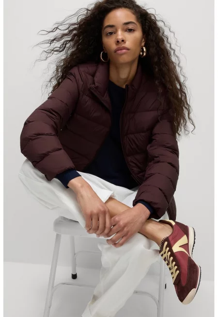 Зимно яке с пухена вата и яка