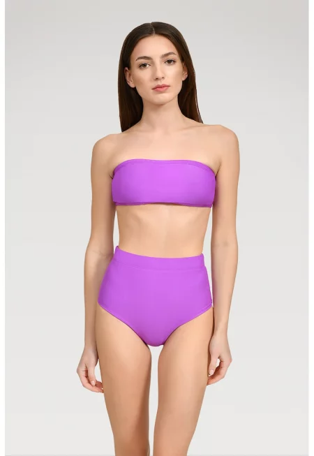 Бикини Gesa с висока талия - Аметист