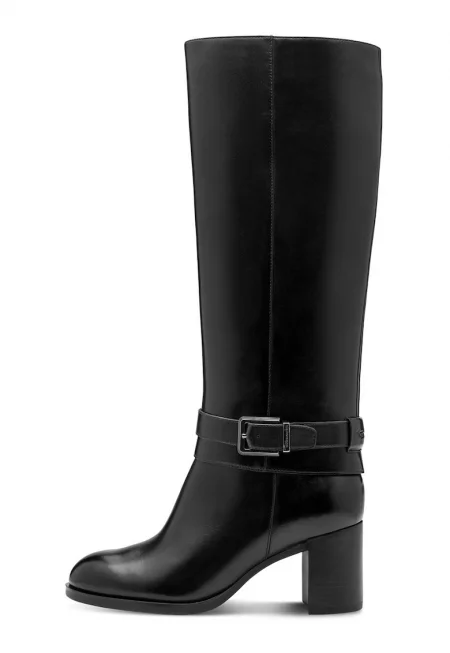 Ботуши с кожа - Черен