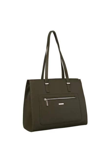 Чанта CH21081 Tote Екологична кожа - Зелен