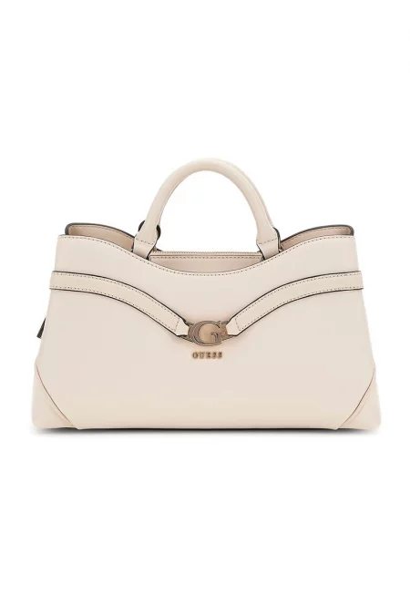 Чанта през рамо от еко кожа - Бежов