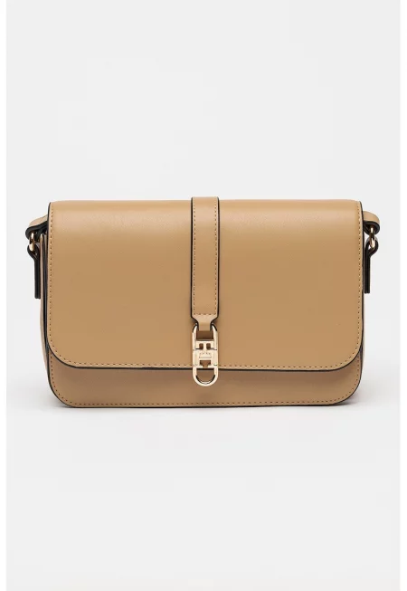 Чанта през рамо от еко кожа - Камел