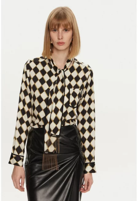 Дамска блуза -  304362194 - Вискоза - Многоцветна - Многоцветен