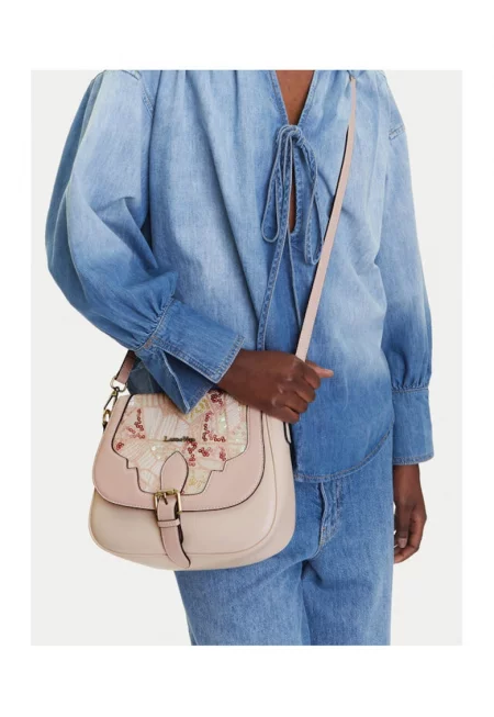 Дамска чанта  DOLY 01 - Екокожа - Розово