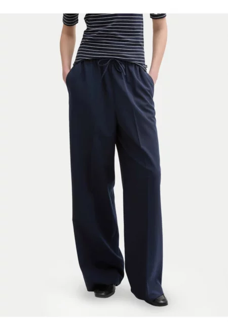 Дамски панталон -  304817182 - Полиестер/Вискоза - Син - Син