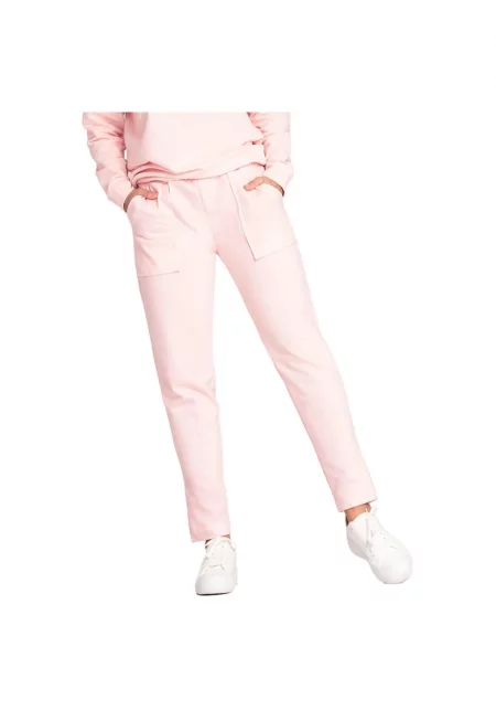 Дамски спортен панталон M1035 -  Памук - Розов