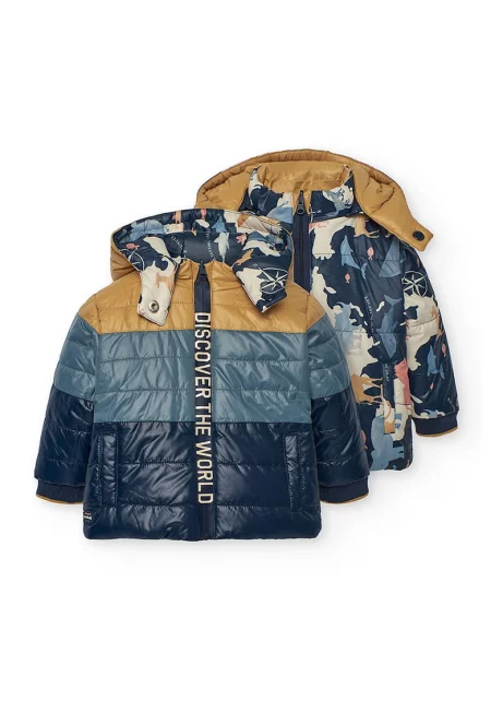 Двулицево зимно яке с качулка