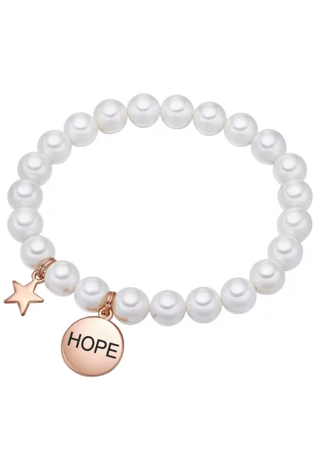 Гривна с перли - Бял