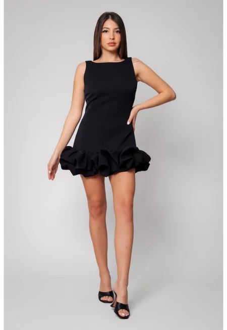 Къса рокля Черна 14598