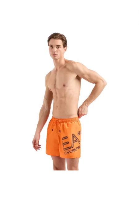 Къси боксерки  EA7 Maxi Logo - 4R736-902000-20262 33634 - Оранжев