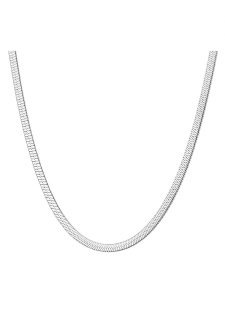 Колие от неръждаема стомана - Сребрист