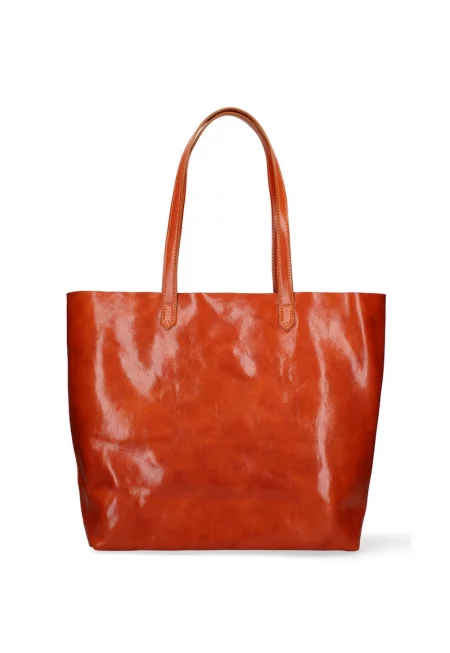 Кожена шопинг чанта