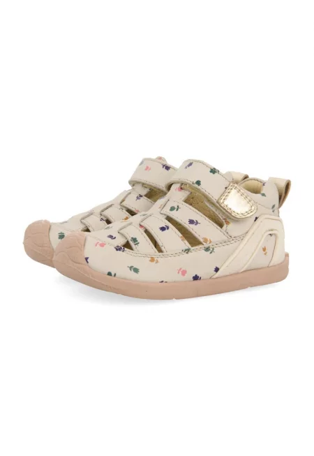 Кожени сандали Jacumba - Мръснобял/Тъмносин