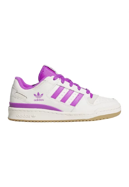 Кожени спортни обувки Forum под глезена - Слонова кост/Фуксия