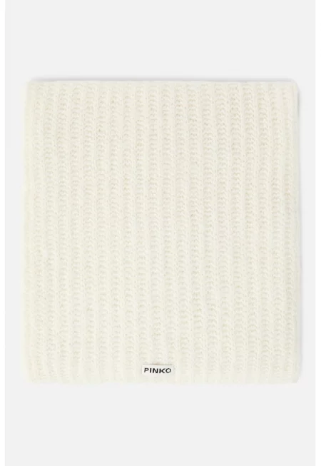 Кръгъл шал с вълна с лого