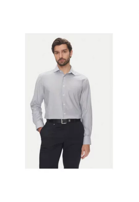 Мъжка риза  C6 11004.0406 - памук - син