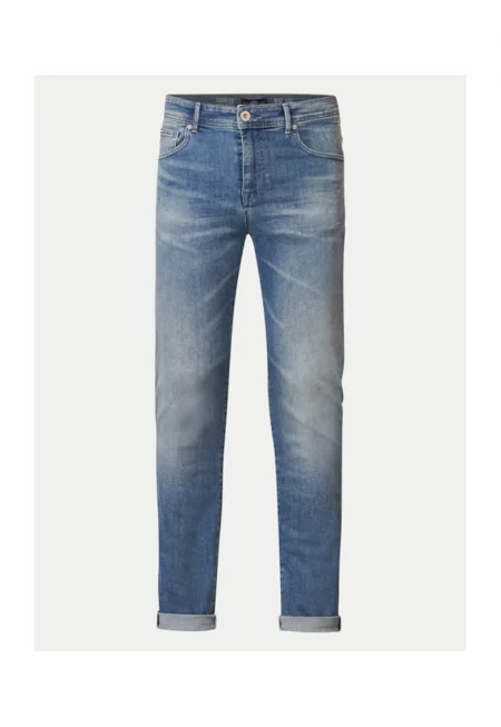 Мъжки дънки -  303711184 - Памук - Син - Син