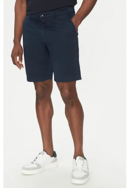 Мъжки къси панталони -  305100153 - Памук - Син - Син