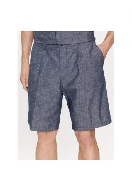 Мъжки шорти -  303787097 - Памук - Син - Син