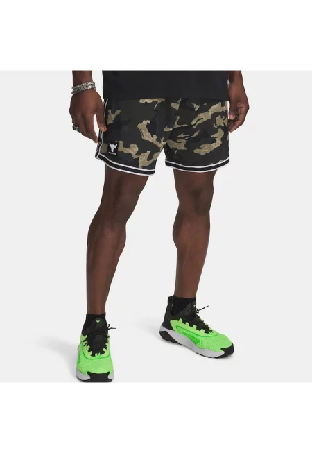 Мъжки шорти  Project Rock - зелени - еластичен материал - размер