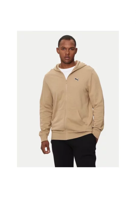 Мъжки спортен суитшърт -  538810 - Бежов - Памук