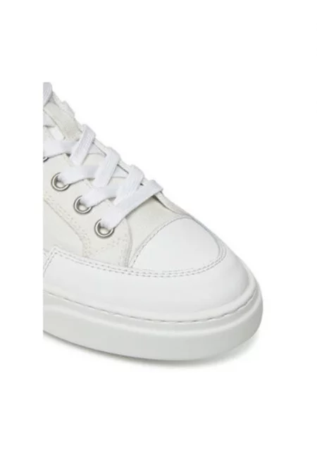 Мъжки спортни обувки  50102 - Текстил - Бял