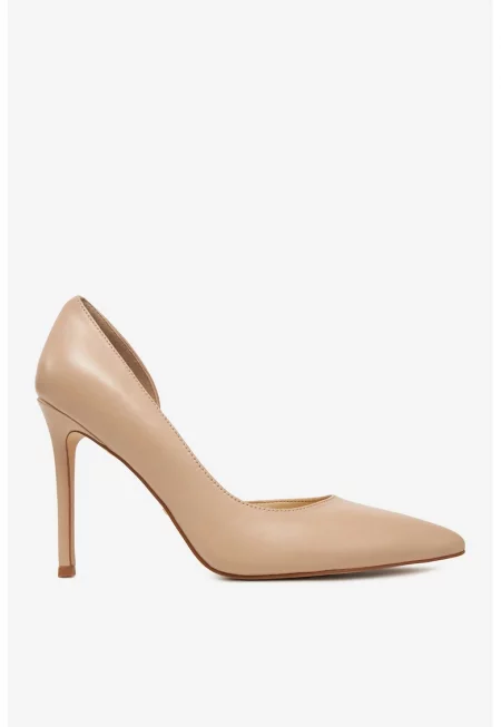 Обувки  естествена кожа - бежов цвят