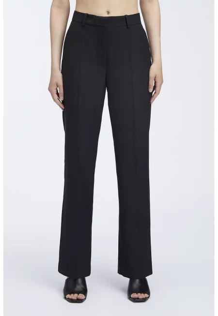 Официален панталон с висока талия - Черен