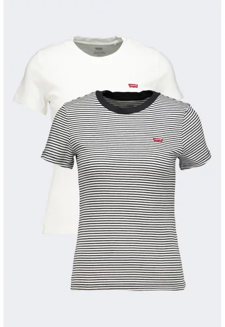 Памучна слим тениска - 2 броя