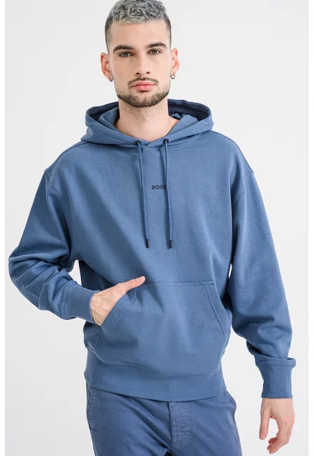 Памучно худи с джоб кенгуру