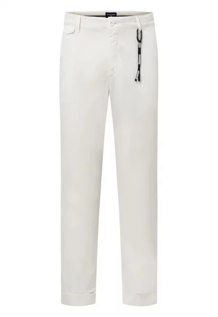 -Pantaloni regular fit cu buzunare laterale STR14 - Светло сив