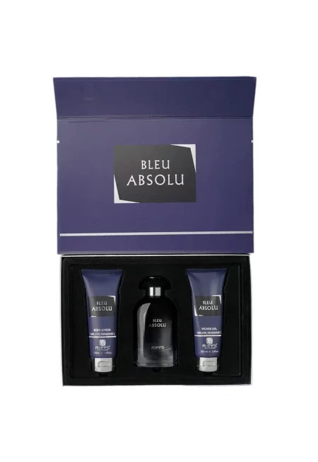 Подаръчен комплект за мъже Riffs Bleu Absolu - EDP 100 ml + душ гел 100 ml + лосион за тяло 100 ml